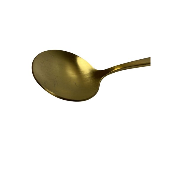 Gold‎ Flatware Cutlery Set Elegant Design Easy Clean 30 pc Modern style READ - Picture 5 of 12